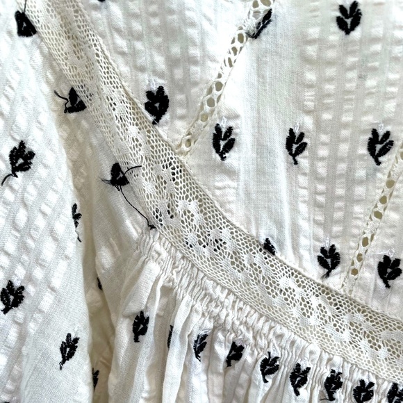 LoveShackFancy embroidered puff sleeve top - Picture 11 of 13